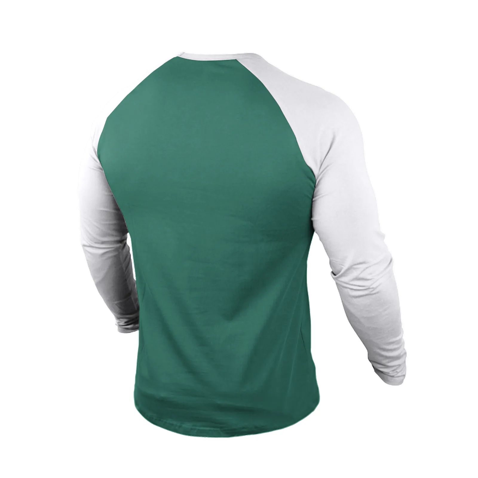 LUCKY SHAMROCK 100% COTTON RAGLAN GRAPHIC LONG SLEEVE T-SHIRT