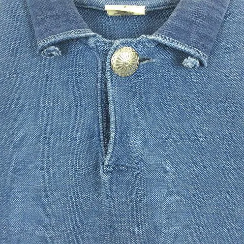 [M] Kapital Tenjiku Sashiko Polo Shirt Indigo