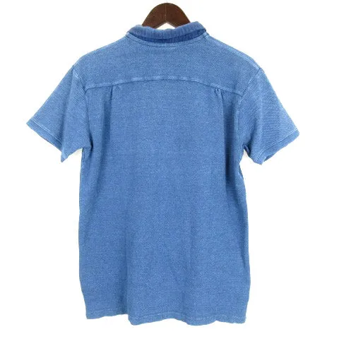 [M] Kapital Tenjiku Sashiko Polo Shirt Indigo