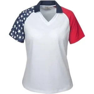 Made in USA Patriotic Tech Polo Shirt