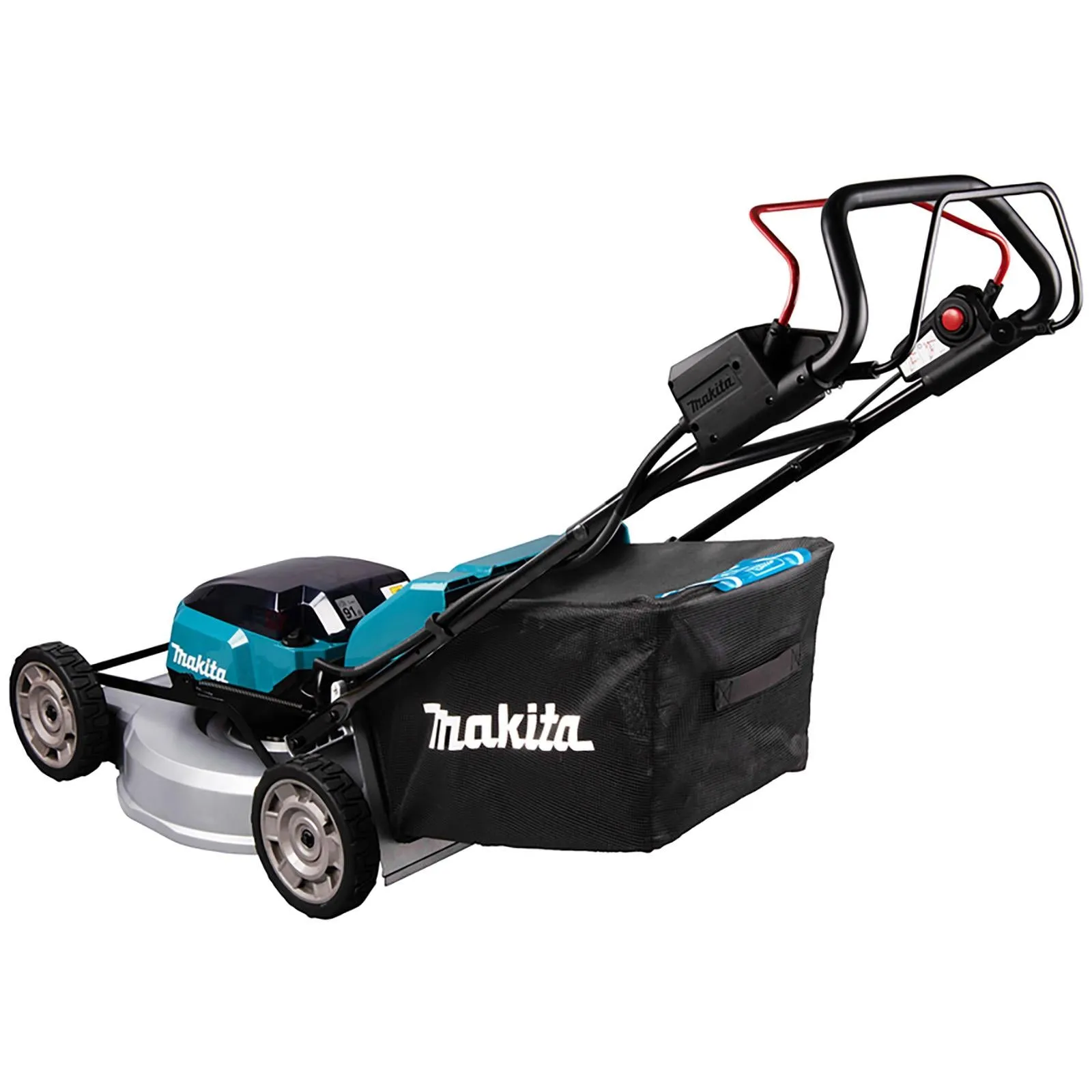 Makita 53cm Lawn Mower Kit Twin 18V LXT Li-ion Cordless Garden Grass Outdoor 4 x 5Ah Battery and Dual Rapid Charger DLM533PT4