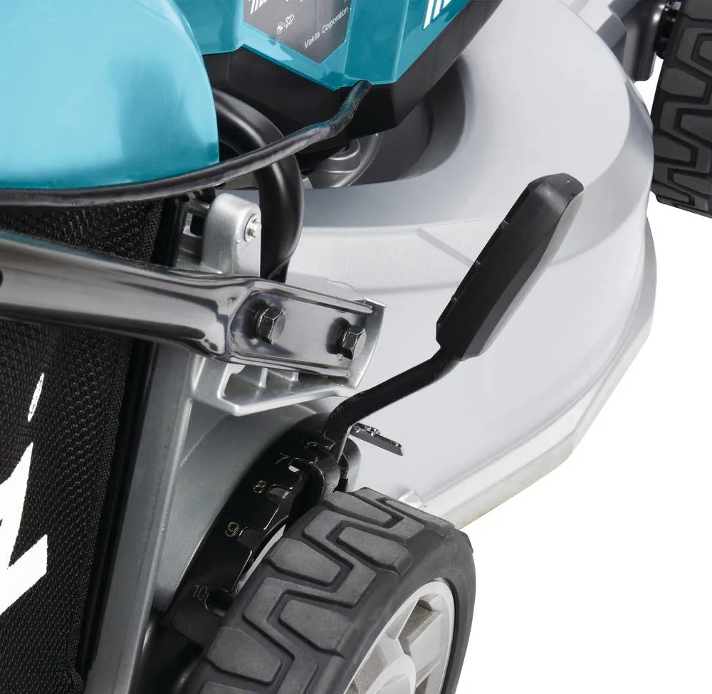 Makita 53cm Lawn Mower Kit Twin 18V LXT Li-ion Cordless Garden Grass Outdoor 4 x 5Ah Battery and Dual Rapid Charger DLM533PT4