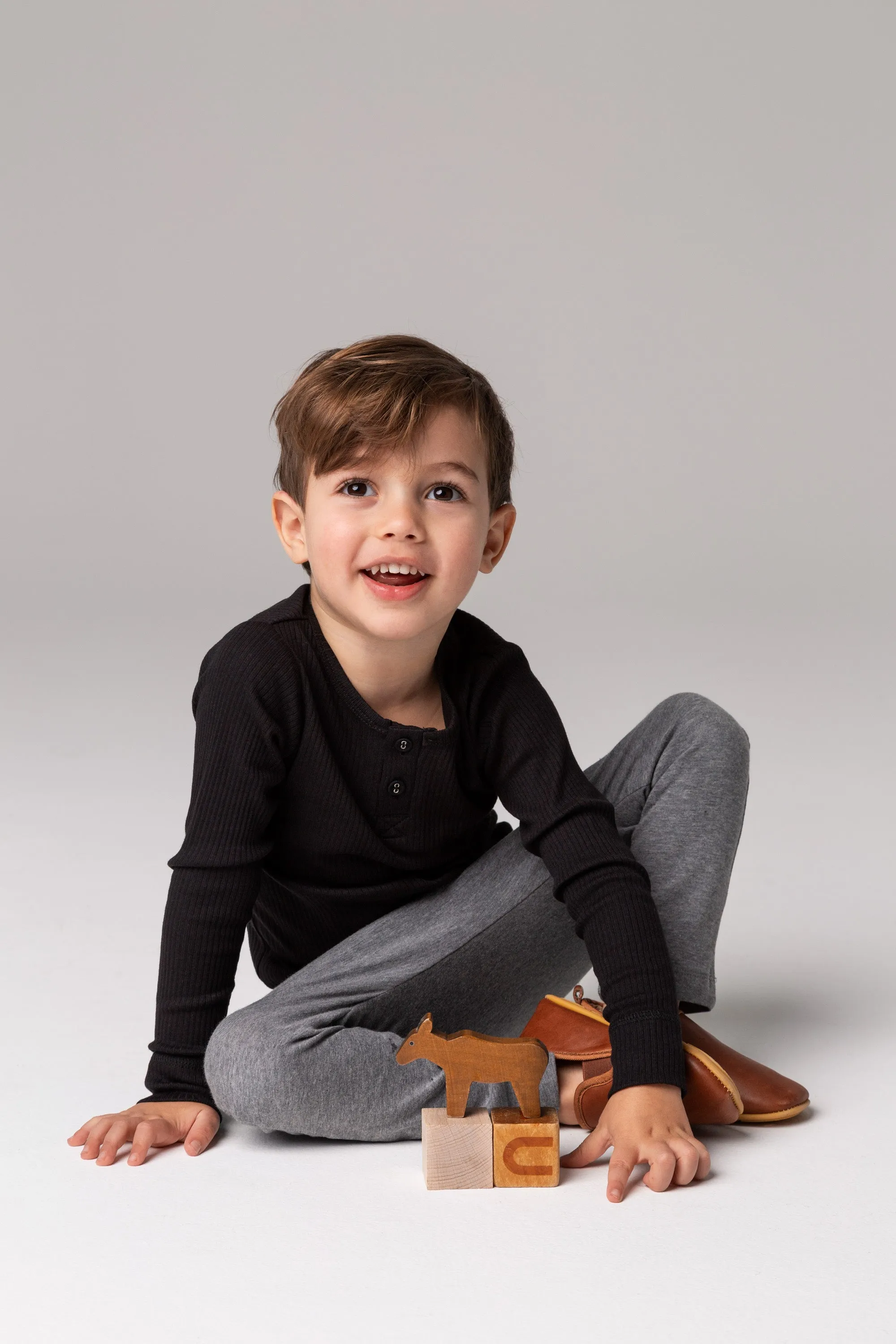 MArMar NOOS Black Long Sleeve Tee with Buttons