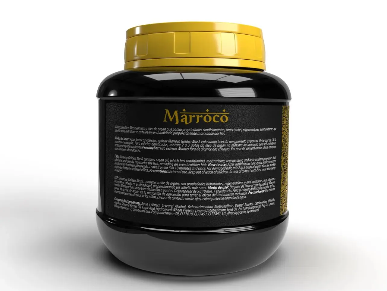 Marroco Golden Plus Argan Mask Hair Treatment Kit 2 kg / 4.4 lbs - Floractive