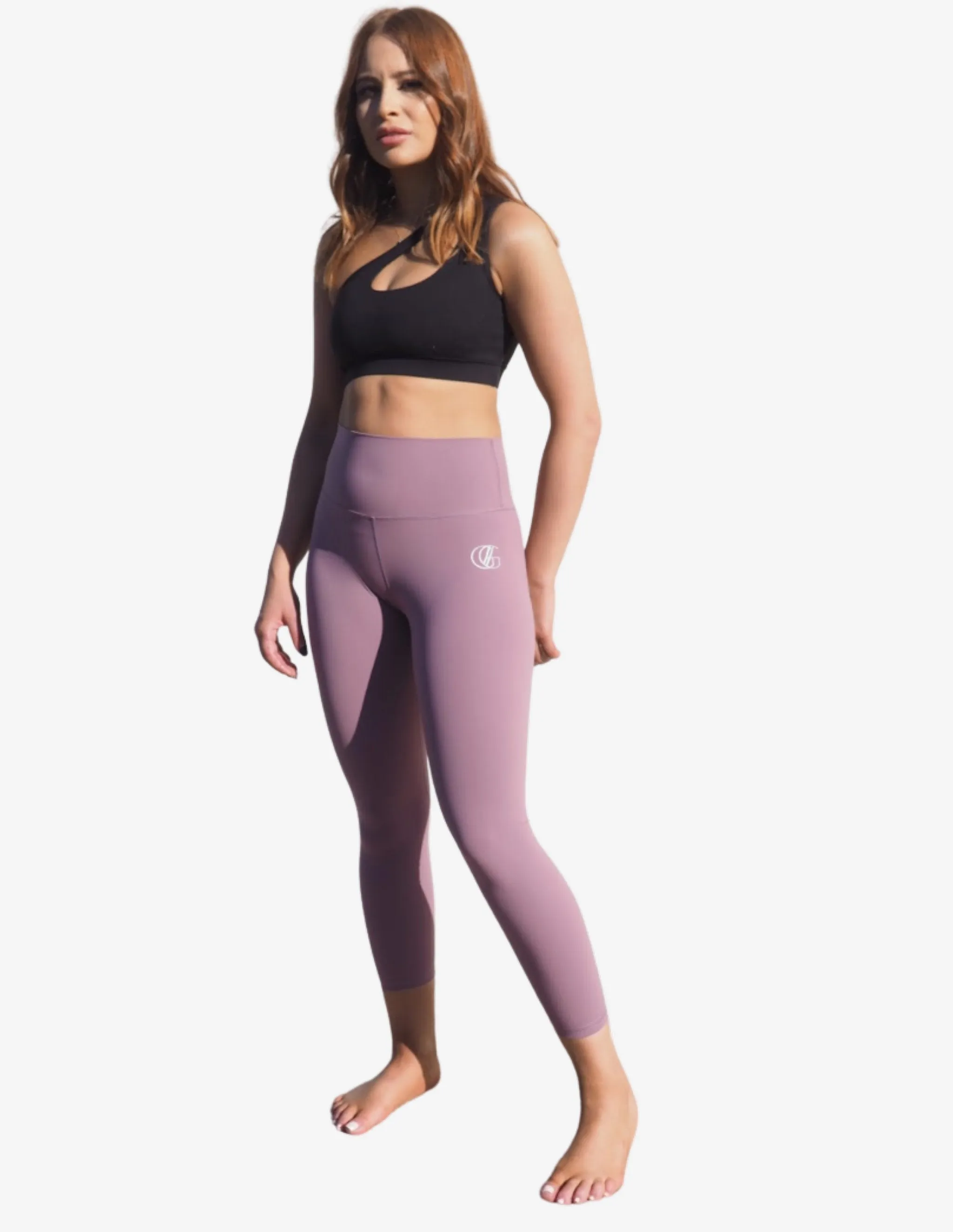 MAUVE CELINE HIGH WAIST ACTIVE LEGGINGS
