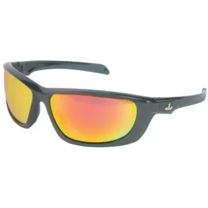 MCR Safety USS Defense Safety Glasses, Lens, BossMan Mirror/Duramass HC, Gunmetal Frame, UD11R
