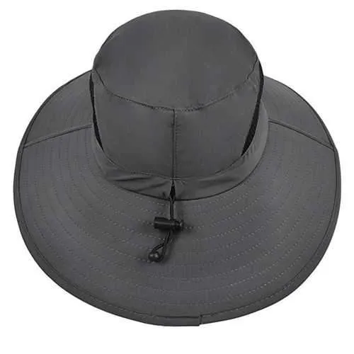 Men Plus Size Sunscreen Wide Brim UV Protection Fishing Hat