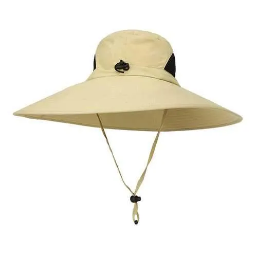 Men Plus Size Sunscreen Wide Brim UV Protection Fishing Hat