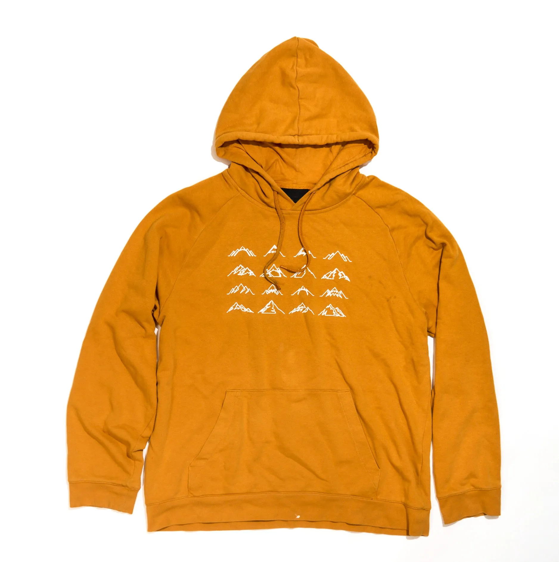 Men's 16 Mountains Upcycled Hoodie in Marigold (XL)