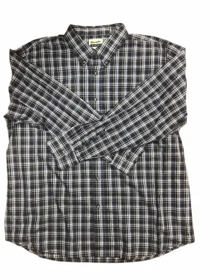 MENS BLACK CHECK RIATA LONG SLEEVE SHIRT