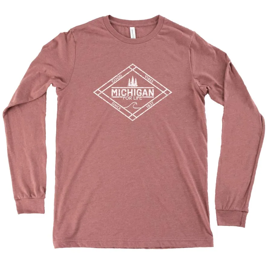 Michigan for Life long sleeve tee