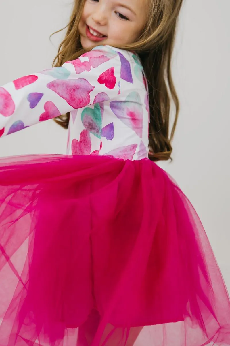 Mila & Rose Light Hearted L/S Tutu Dress