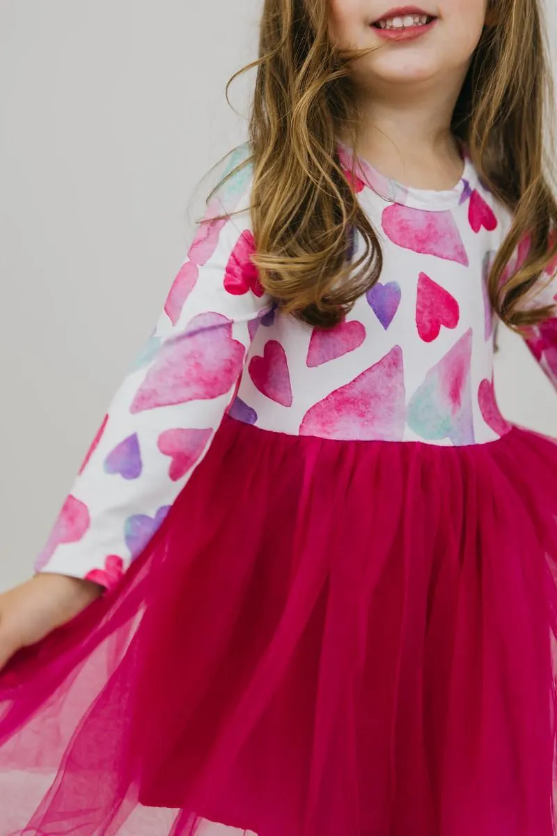 Mila & Rose Light Hearted L/S Tutu Dress