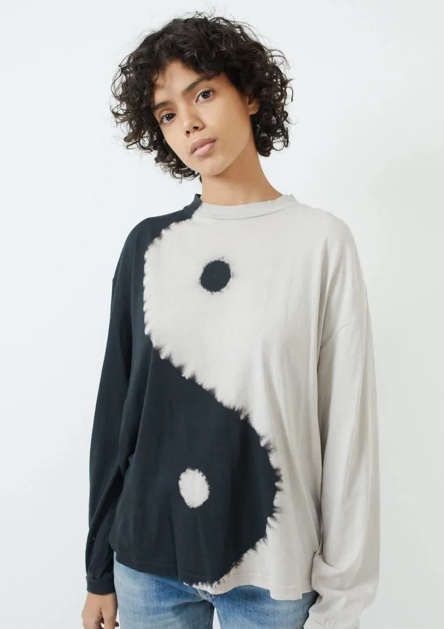 Mod Long Sleeve, Black White Yin