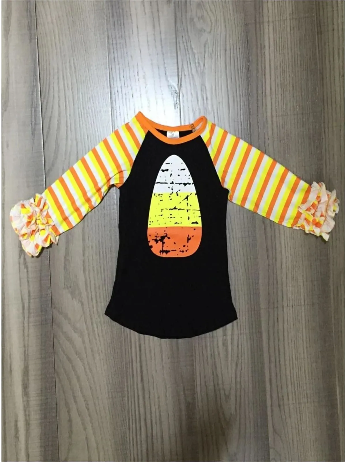 Mommy and Me Candy Corn Raglan Top