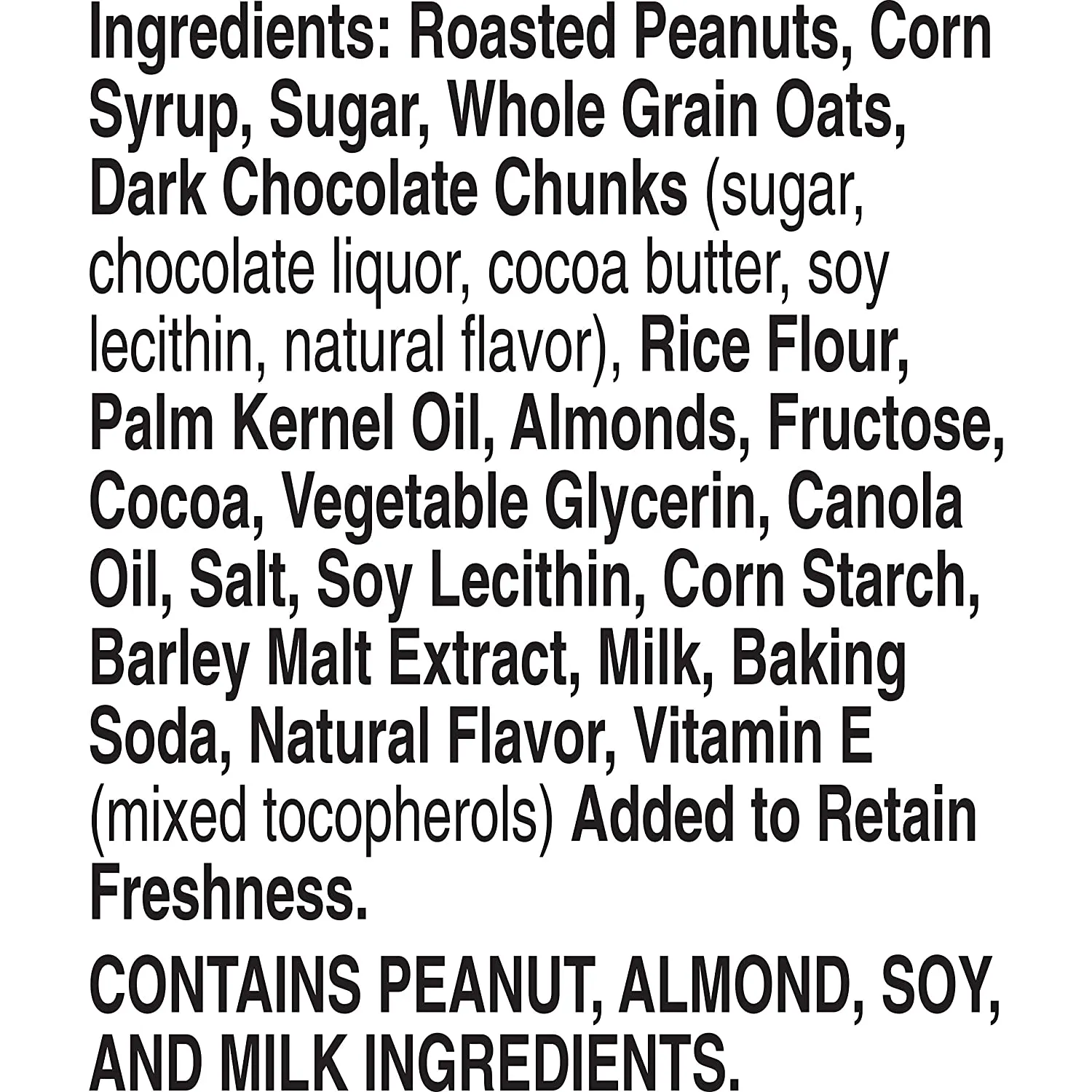 Nature Valley Dark Chocolate, Peanut Almond Granola Bars 210g