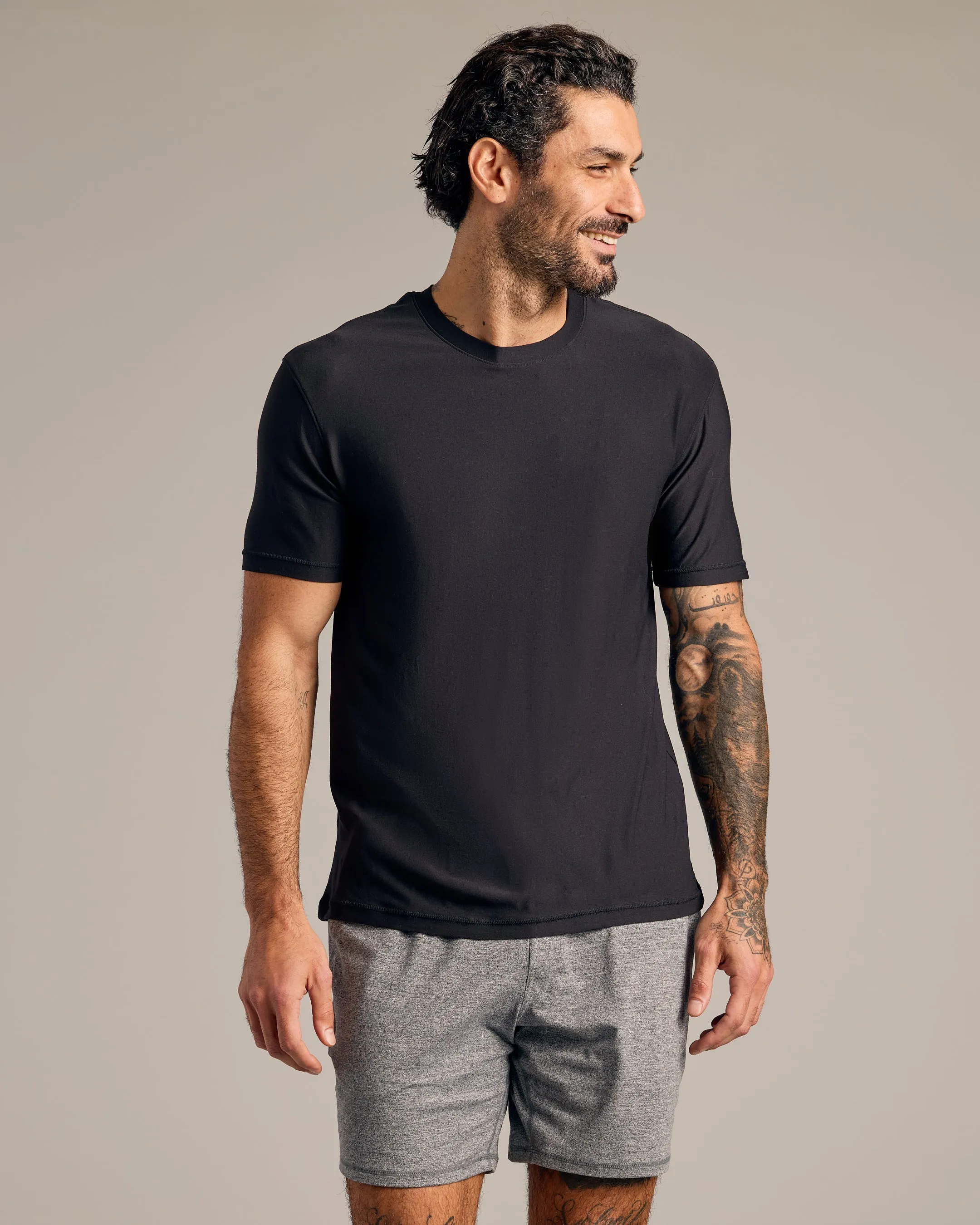 Navy & Black Active Crew 2-Pack