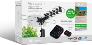 NEW CJ Tech Amplified Outdoor Antenna with Remote Control Retails $70 