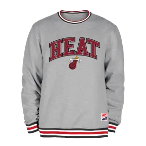 New Era Miami HEAT Grey Crewneck Sweater