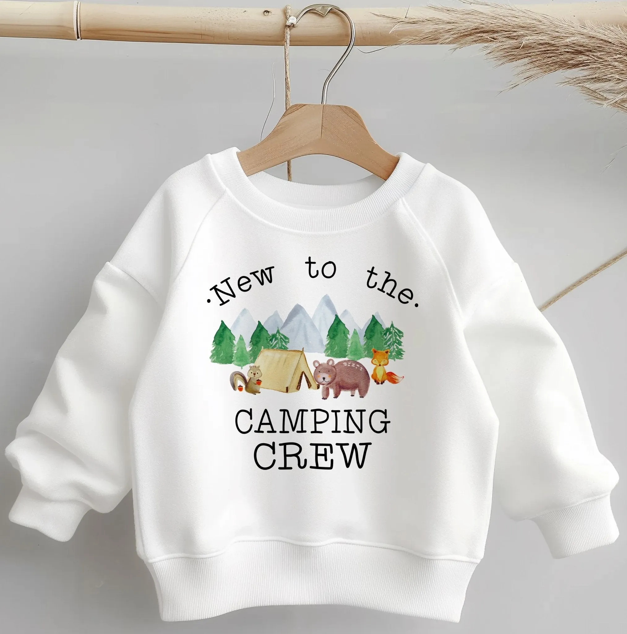 New To The Camping Crew Toddler & Kids Sweatshirt