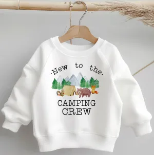 New To The Camping Crew Toddler & Kids Sweatshirt