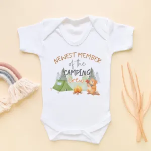 Newest Member Of The Camping Crew Baby Bodysuit