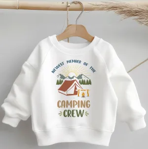 Newest Member Of The Camping Crew Toddler & Kids Sweatshirt