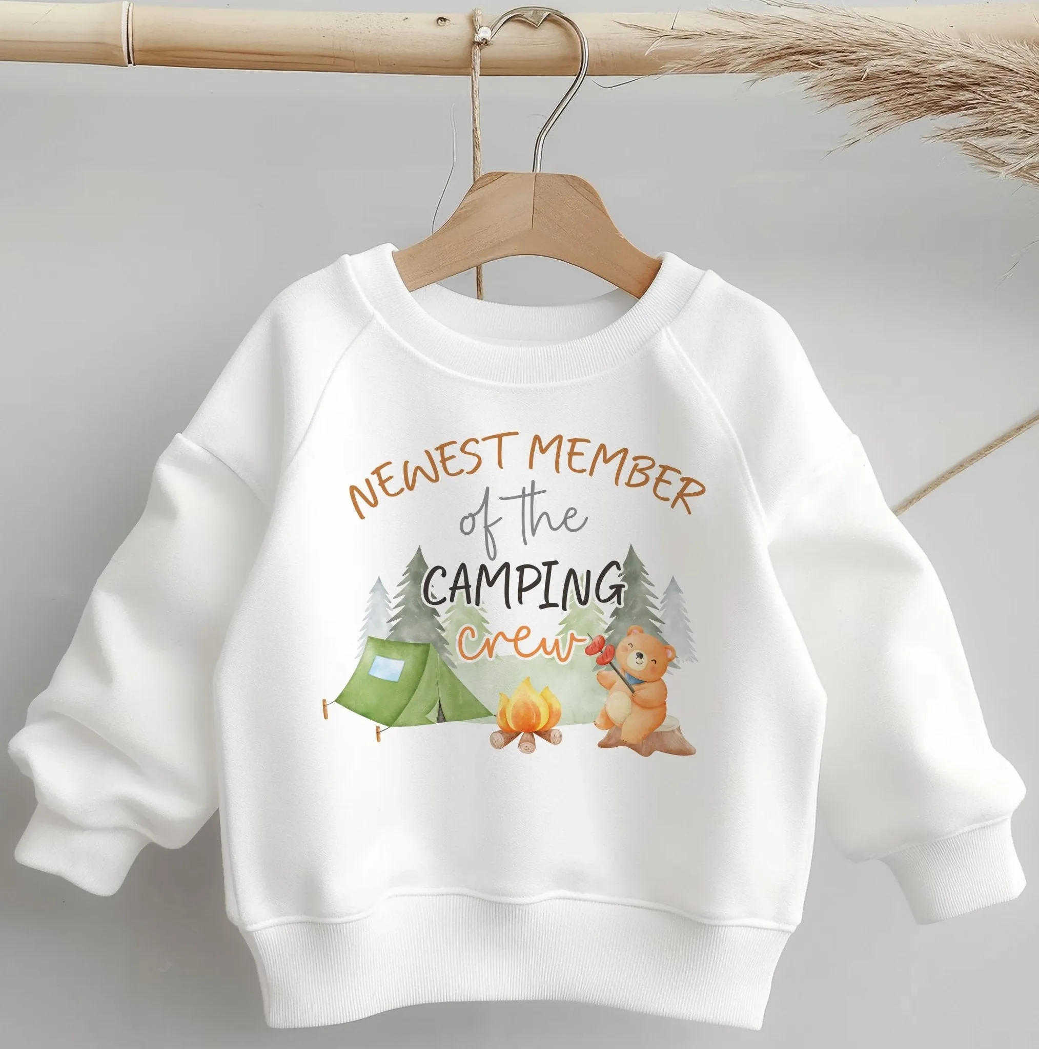 Newest Member Of The Camping Crew Toddler & Kids Sweatshirt