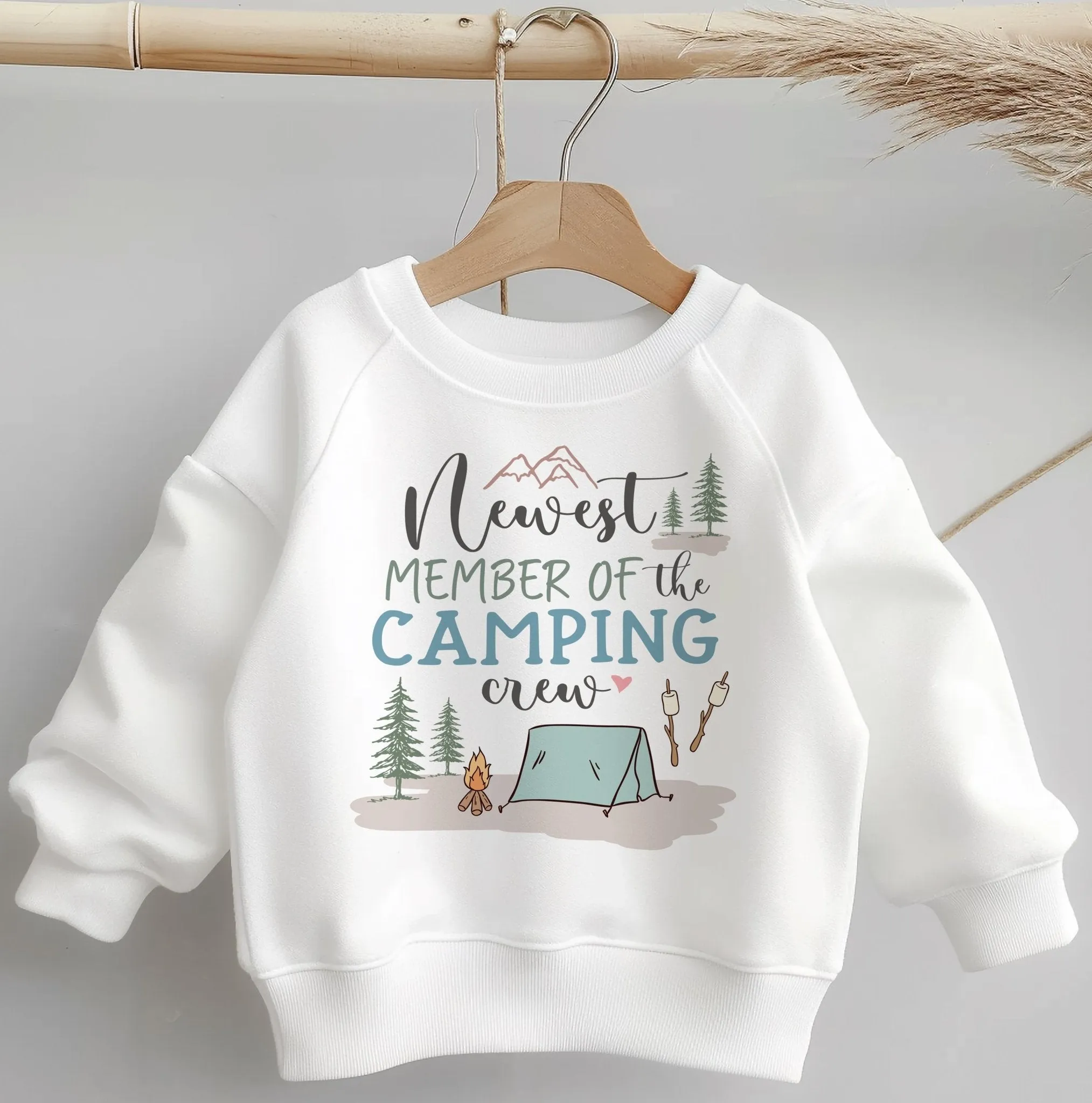 Newest Member Of The Camping Crew Toddler & Kids Sweatshirt
