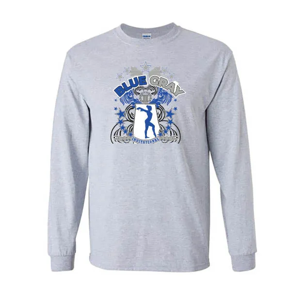Next Level Long Sleeve Shirts Blue Gray Invitational