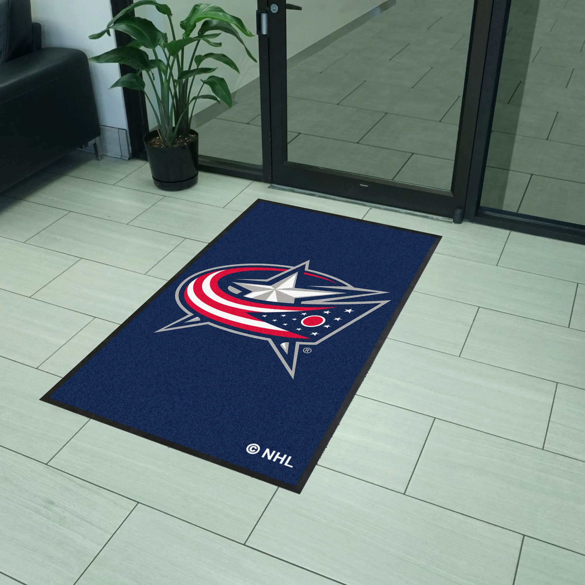 NHL - Columbus Blue Jackets 3X5 Logo Mat - Portrait