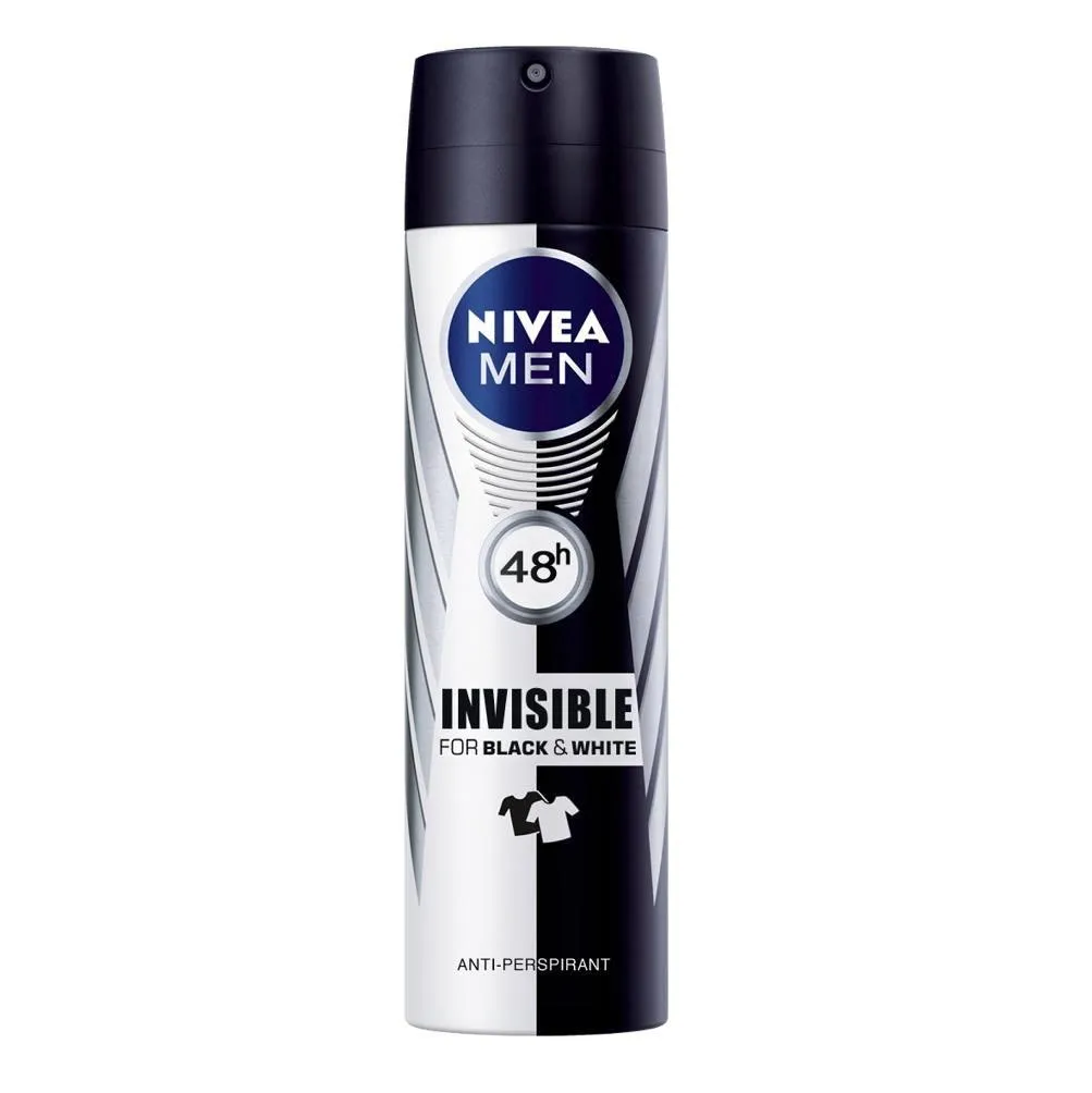 Nivea Men Spray Deodorant Invisible Black & White Original -150 ml
