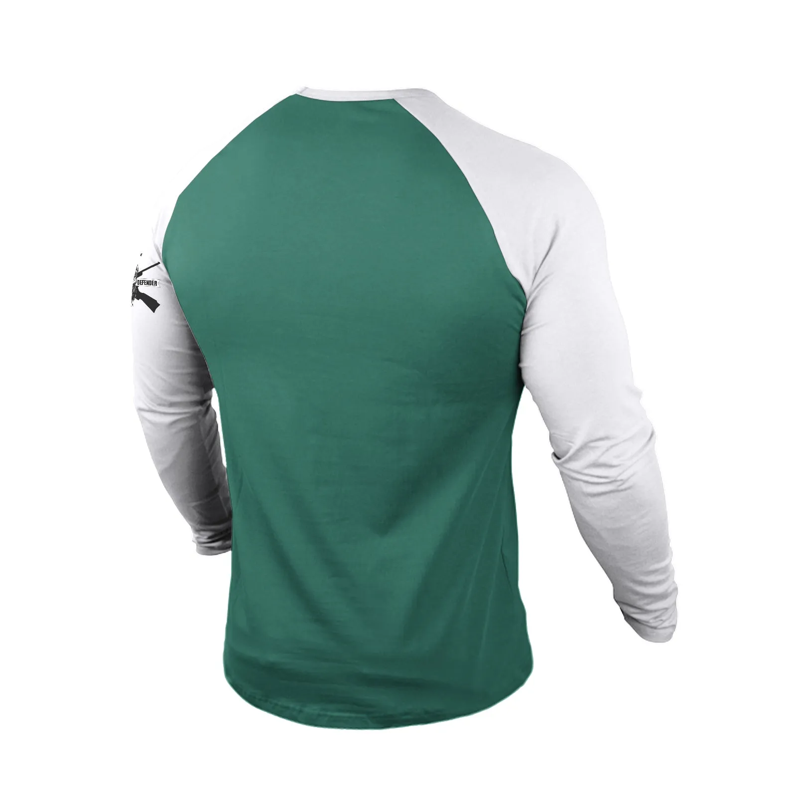 NOBODY CARES WORK HARDER 100% COTTON  RAGLAN GRAPHIC LONG SLEEVE T-SHIRT