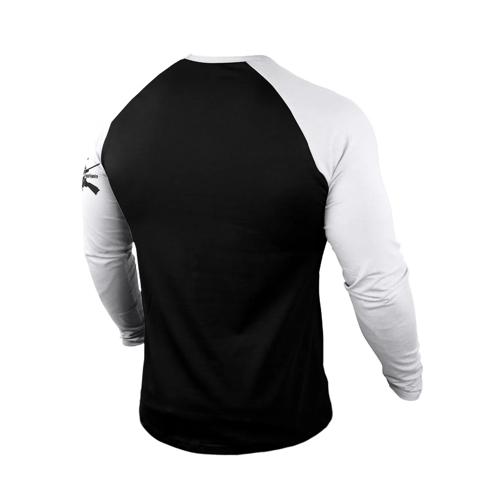 NOBODY CARES WORK HARDER 100% COTTON  RAGLAN GRAPHIC LONG SLEEVE T-SHIRT