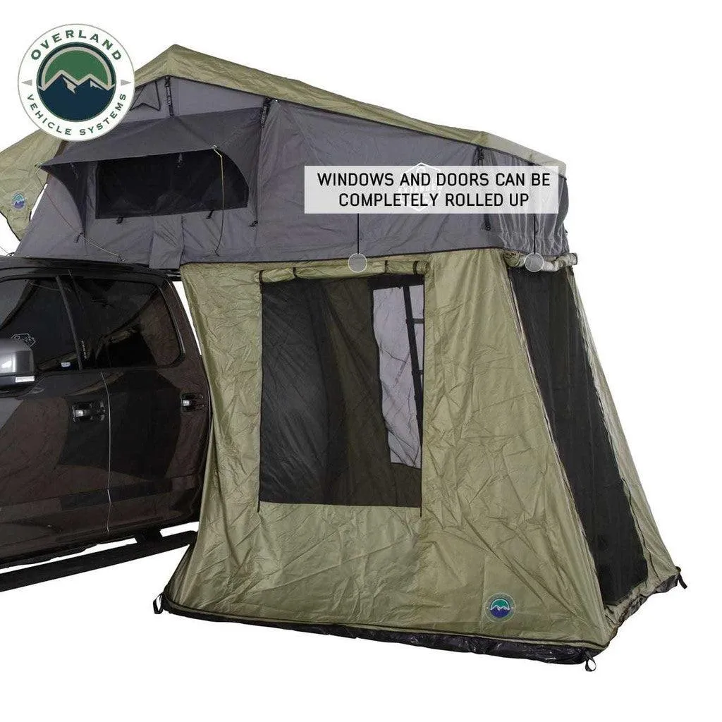 Nomadic 4 Roof Top Tent Annex Green Base With Black Floor & Travel Cover