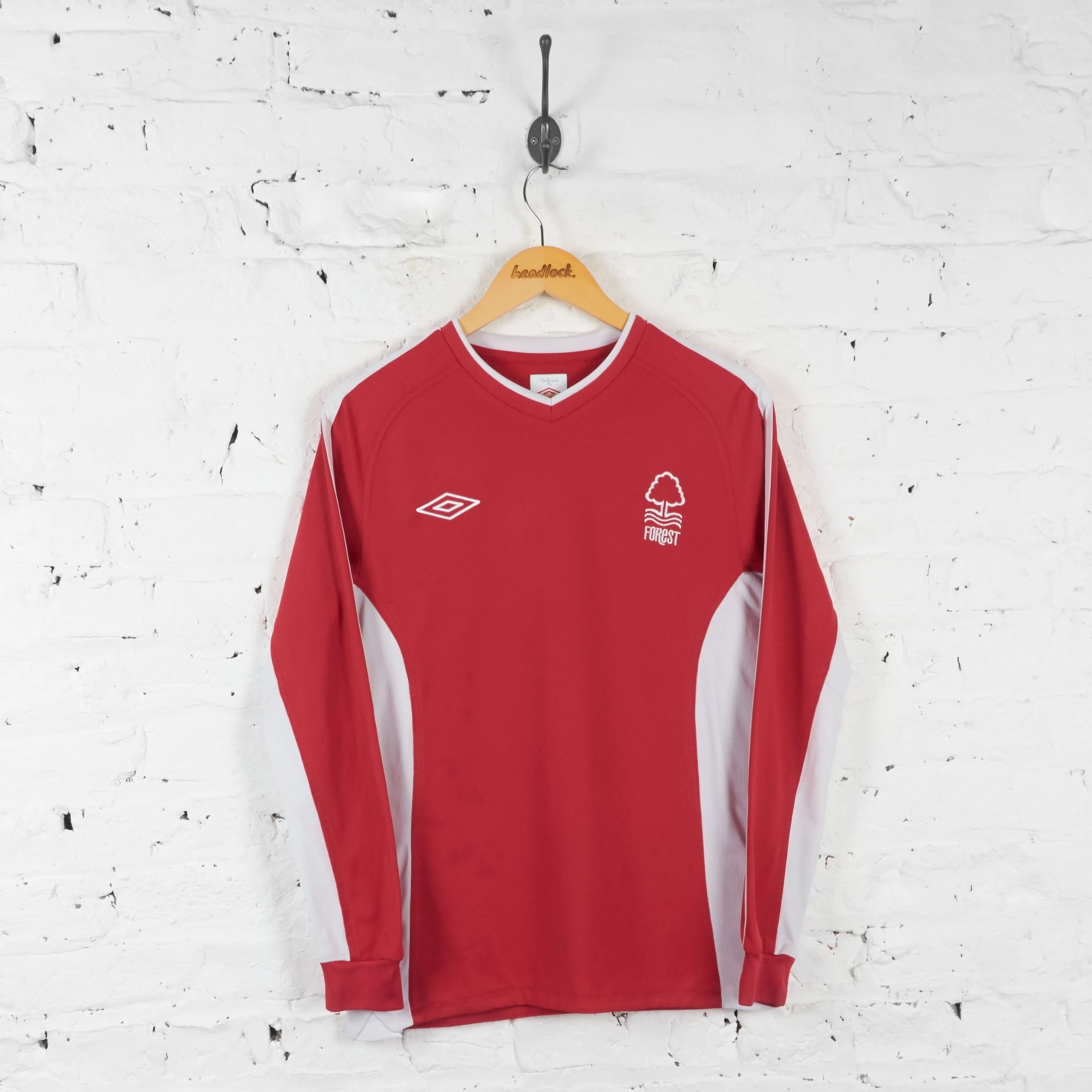 Nottingham Forest Umbro Long Sleeve Football Shirt - Red - S