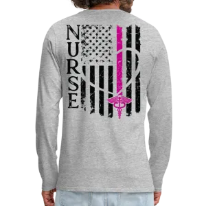 Nurse Flag Men's Premium Long Sleeve T-Shirt (CK1674) Updated 