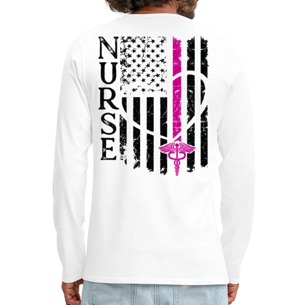 Nurse Flag Men's Premium Long Sleeve T-Shirt (CK1674) Updated 