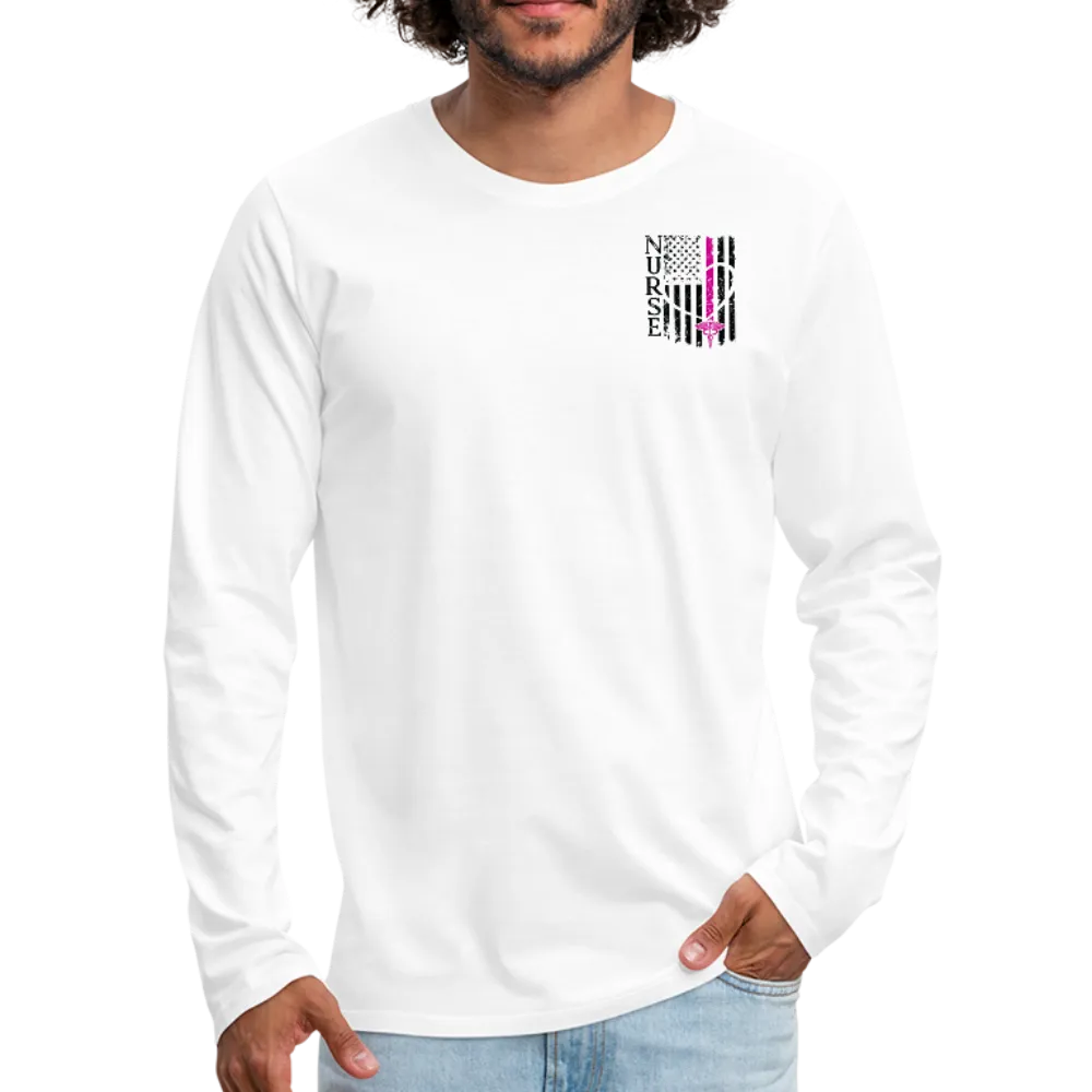 Nurse Flag Men's Premium Long Sleeve T-Shirt (CK1674) Updated 