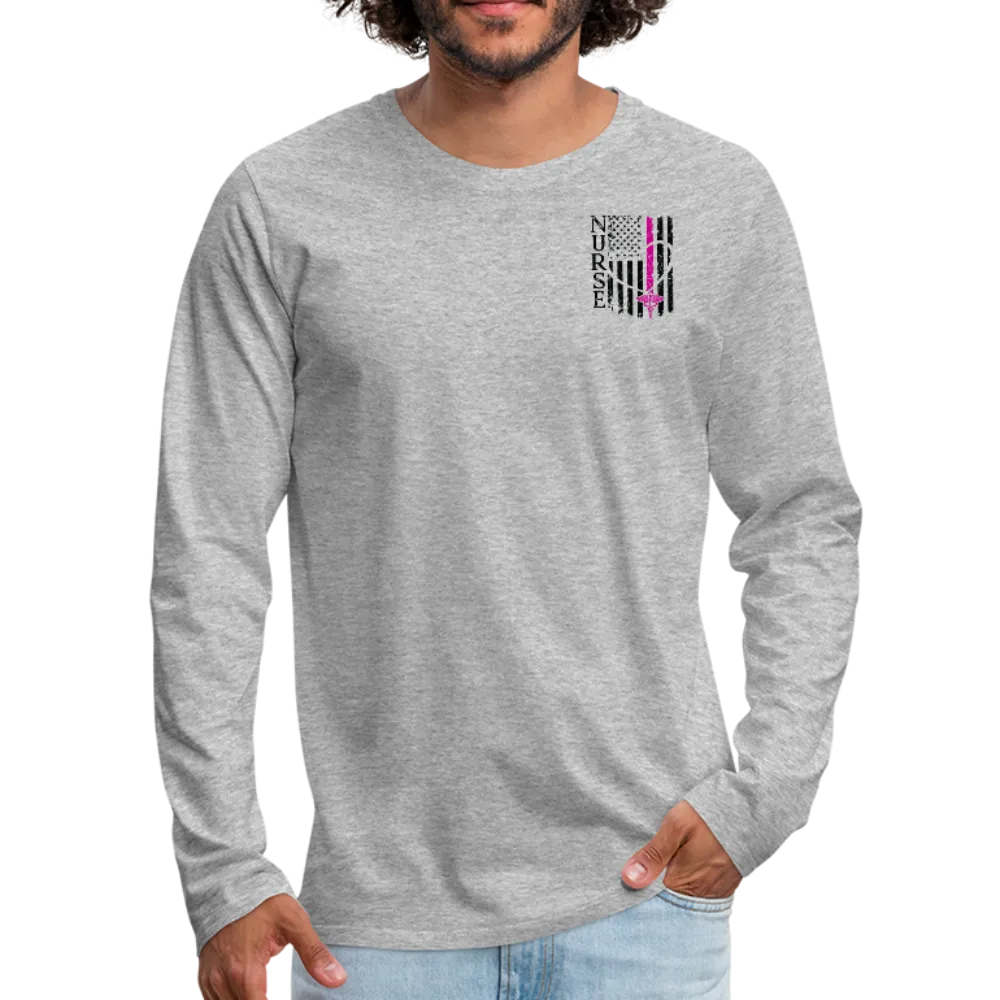Nurse Flag Men's Premium Long Sleeve T-Shirt (CK1674) Updated 