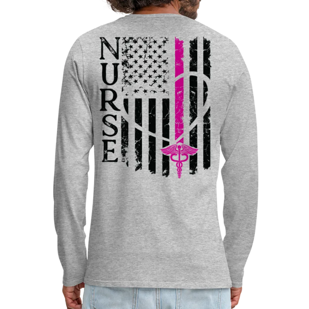 Nurse Flag Men's Premium Long Sleeve T-Shirt (CK1674) Updated 