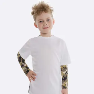 Olive Camo Kids Arm Sleeves