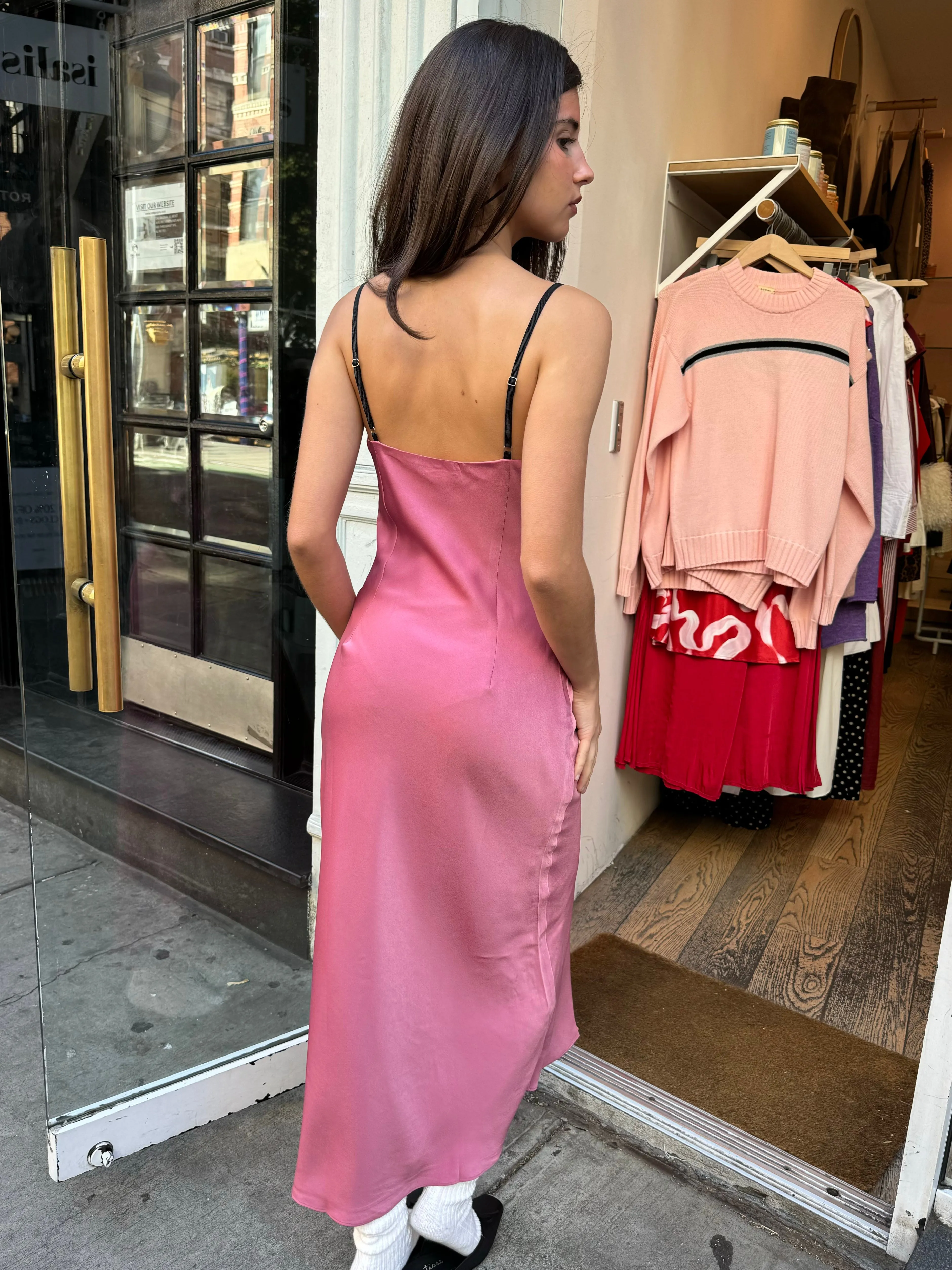 Oona Dress in Dusty Rose