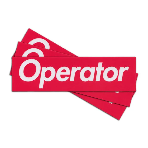 Operator Sticker