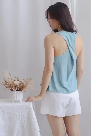 Ori Twist Back Top In Seafoam