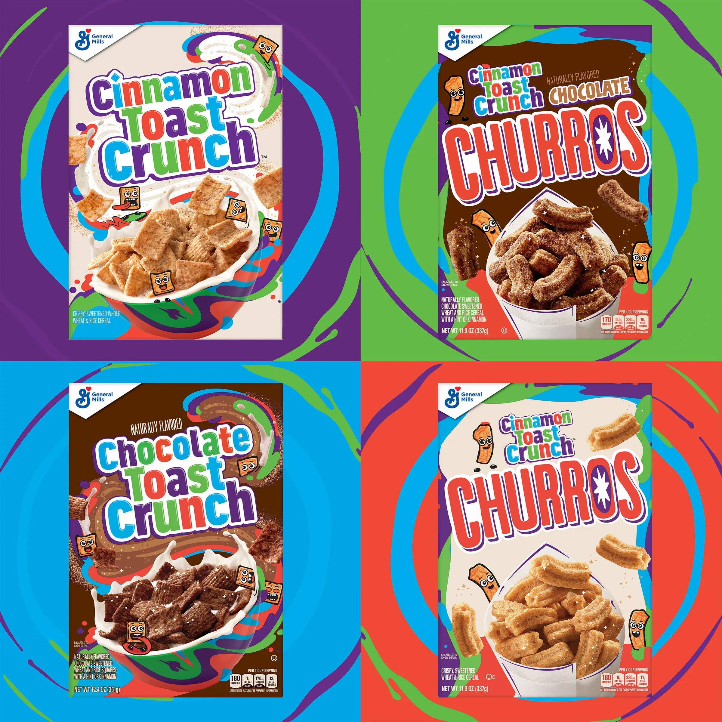 Original Cinnamon Toast Crunch Breakfast Cereal, 18.8 OZ Family Size Cereal Box