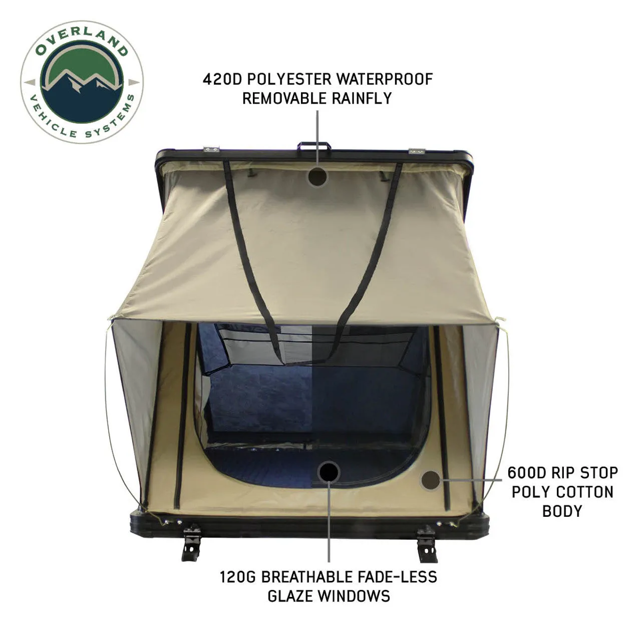 OVS TMON Clamshell Aluminum Hard Shell Roof Top Tent