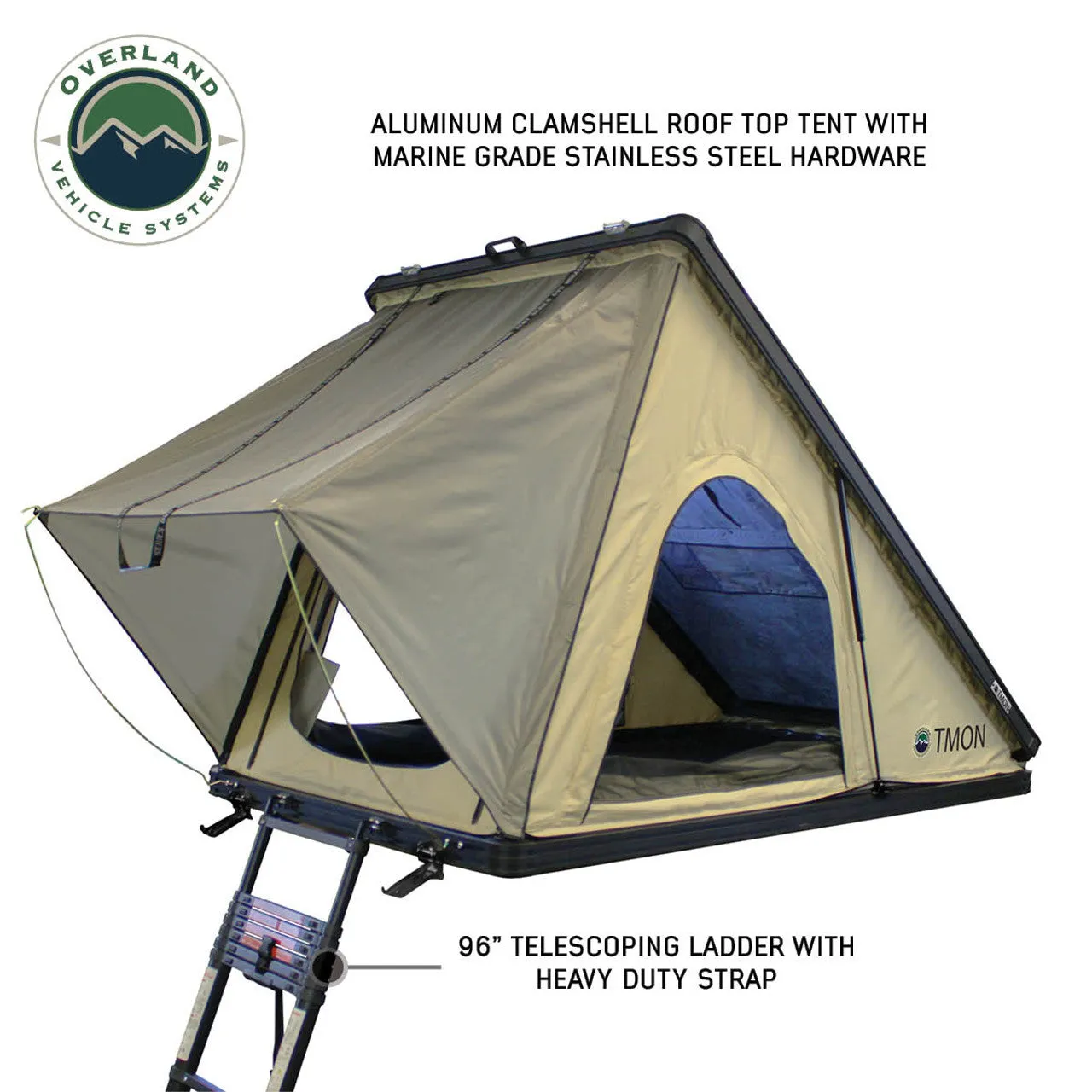 OVS TMON Clamshell Aluminum Hard Shell Roof Top Tent