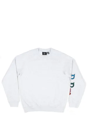 PARRA SERIF LOGO CREW NECK SWEATSHIRT ASH GREY