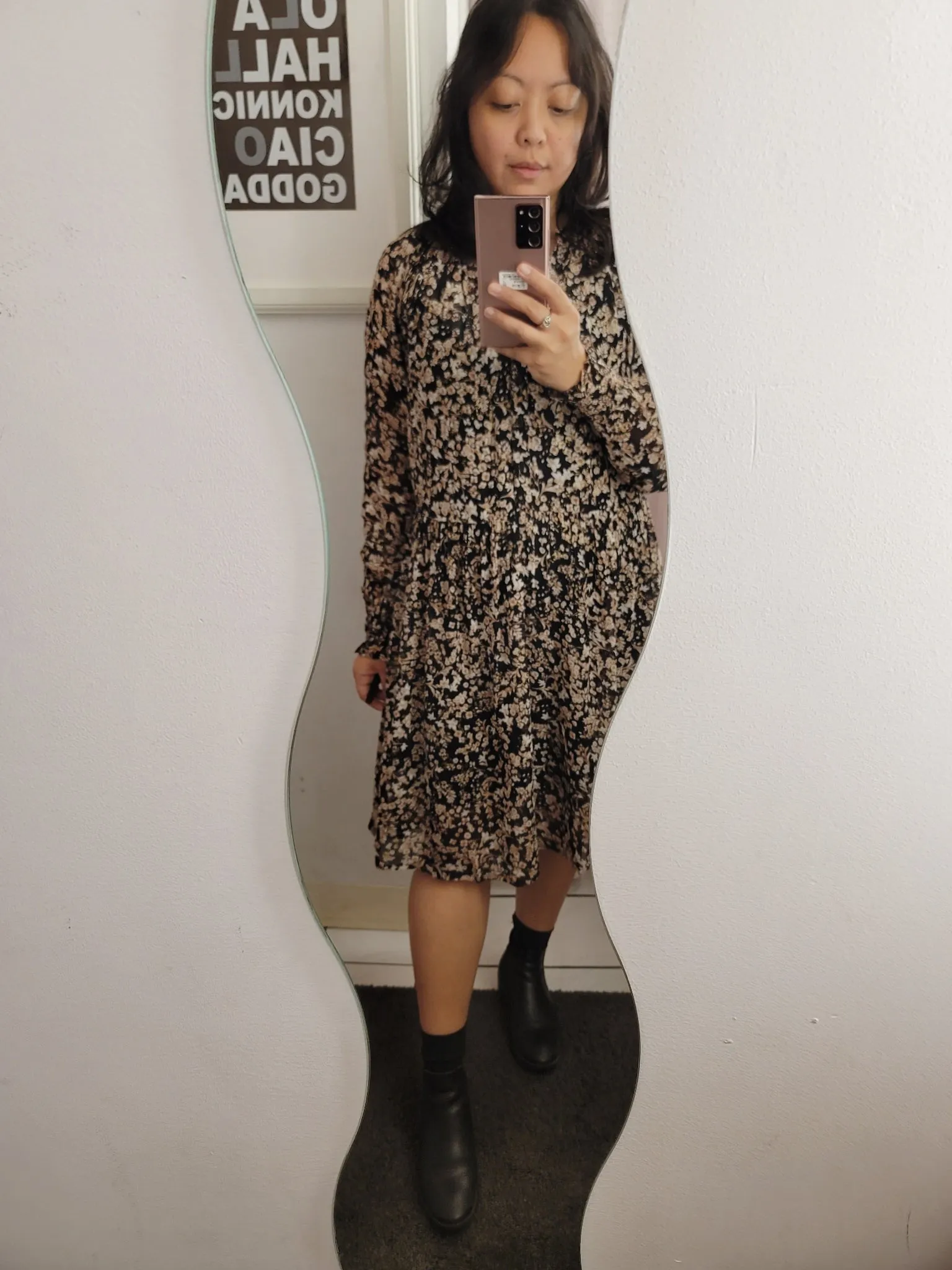 Part Two Franja Dress (Winterberry Print)